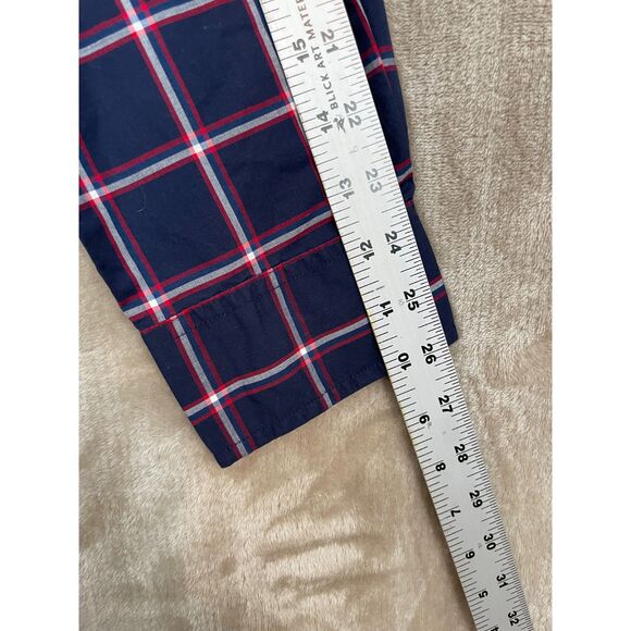 Tommy Hilfiger Tommy Tartan Men's Large Plaid Custom Fit Embroidery Casual - Picture 8 of 11